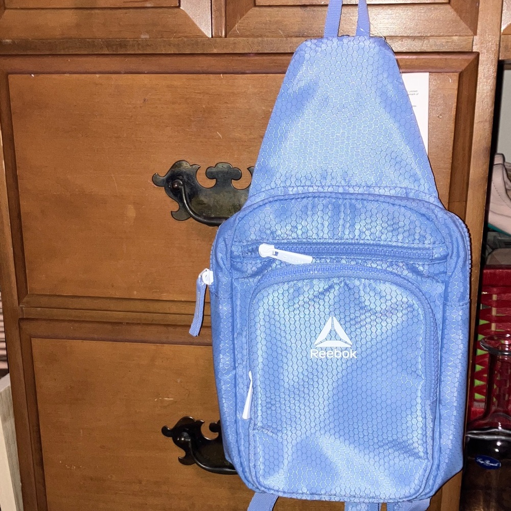 Reebok Blue & White Cosmos Crossbody Bag New